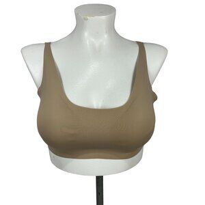 Maurices Women's Beige Stretch Nylon & Spandex Bra Size L